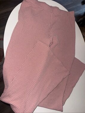 Pink Ribbed Knit Bottoms